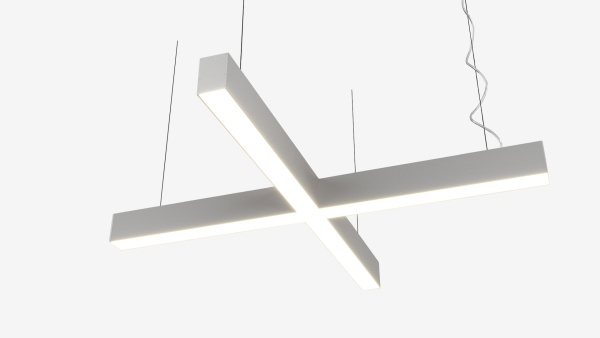 Светильник крестообразный подвесной белый SILED CROSS-01-PROF 500х500х50х70 (25 Вт, 5000K)