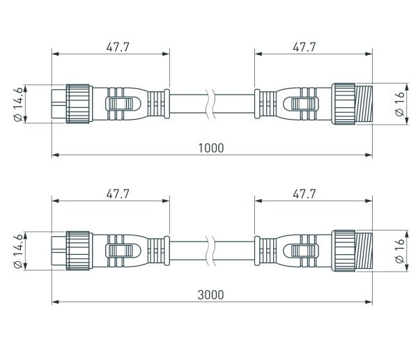 Коннектор питания ARL-LINE-3pin-3000-CON-MF (230V) (Arlight, IP66 Пластик, 3 года)