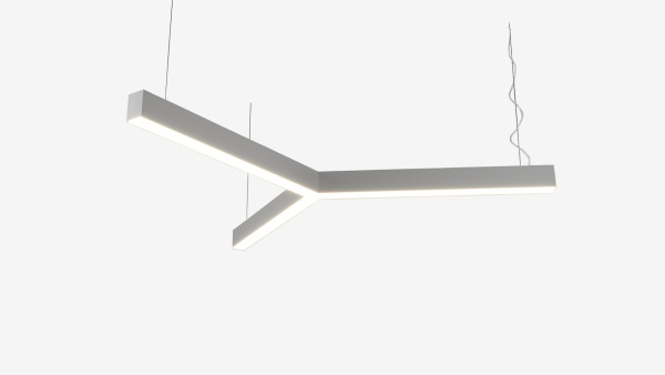Подвесной Y-образный светильник белый SILED TRIO-STAR-PROF 1250х1080х50х70 (55 Вт)