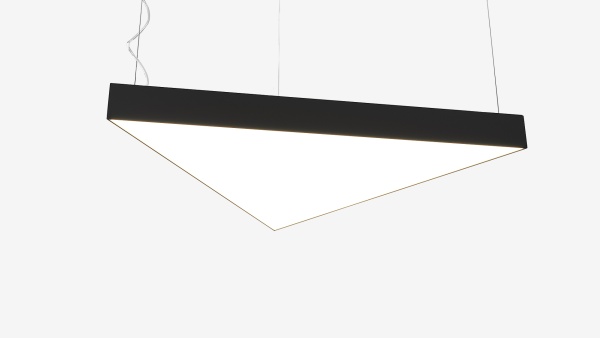 Подвесной светильник треугольный белый SILED TRIGON 600х520х100 (20 Вт)