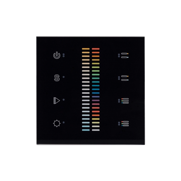 Панель Sens SR-2830C-AC-RF-IN Black (220V,RGB+CCT,4зоны) (Arlight, IP20 Пластик, 3 года)