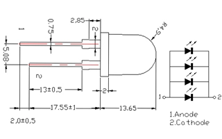 Светодиод ARL-10080UYC4-20 (Arlight, 10мм (круглый))