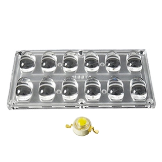 Блок линз 12BST-E (130x65°, 12x LED) (Turlens, -)