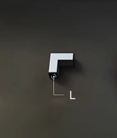 Соединитель светящийся для линейных светильников, Connektor "L"-образный, 4000К 10W, черный