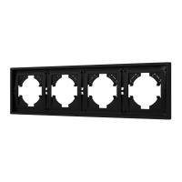 Рамка пластиковая FRM-TENDO-SFPL-4-BK (Arlight, -)