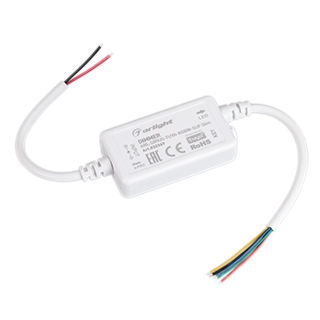 Диммер ARL-SIRIUS-TUYA-RGBW-SUF Slim (12-24V, 4x1.5A, 2.4G) (Arlight, IP20 Пластик, 3 года) Диммер ARL-SIRIUS-TUYA-RGBW-SUF Slim (12-24V, 4x1.5A, 2.4G) (Arlight, IP20 Пластик, 3 года)