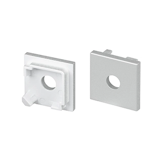 Заглушка SL-KANT-H16-S10 SQUARE с отверстием (Arlight, Пластик)