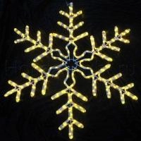 Cветодиодная фигура Cнежинка DSF-017 H95 см желтый
