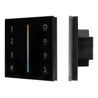 Панель Sens SMART-P43-MIX Black (230V, 4 зоны, 2.4G) (Arlight, IP20 Пластик, 5 лет) Панель Sens SMART-P43-MIX Black (230V, 4 зоны, 2.4G) (Arlight, IP20 Пластик, 5 лет)