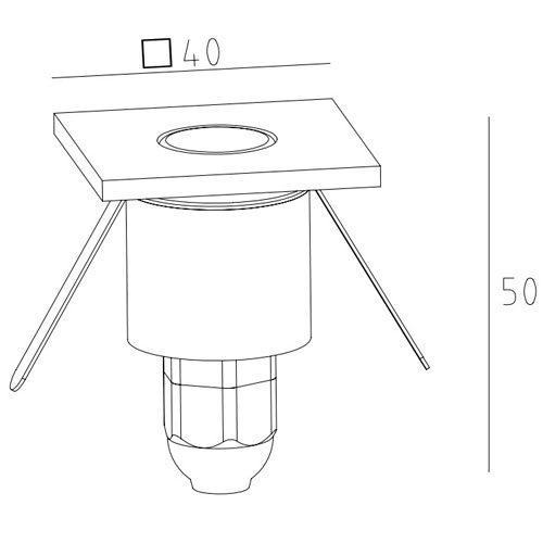 Встраиваемый светильник OASIS LIGHT, Серебристый, Модерн, W12693 SS Встраиваемый светильник OASIS LIGHT, Серебристый, Модерн, W12693 SS