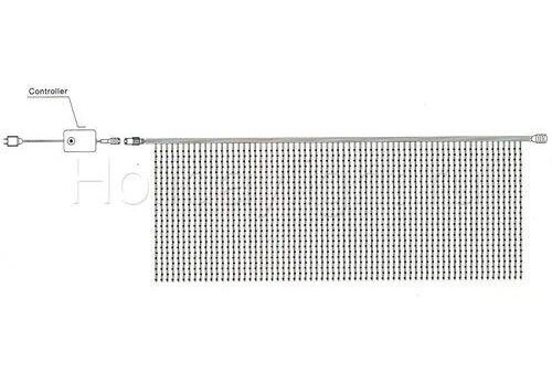 Гирлянда Водопад WFL-18012 CD 1х6 м 12х180 LED 2160 IP54 желтый