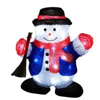 Светодиодная фигура Снеговик D6019 H30 см 40 LED белый