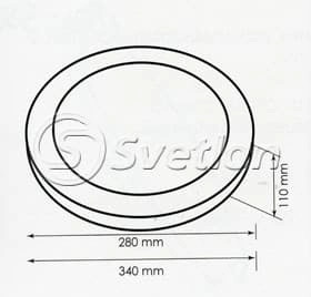 Светильник потолочный, настенный, BA103-42