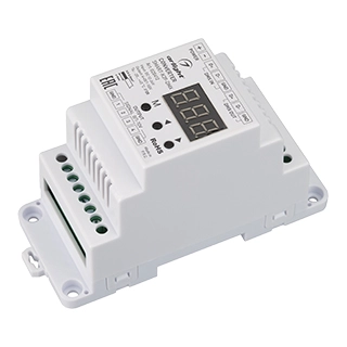 Конвертер SMART-K39-DMX (12-24V, 0/1-10V, DIN) (Arlight, Металл) Конвертер SMART-K39-DMX (12-24V, 0/1-10V, DIN) (Arlight, Металл)