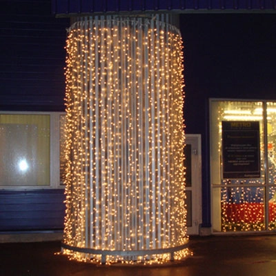 Cветодиодная гирлянда занавес LC-5324 WS 2х5 м 1272 LED IP54 красный