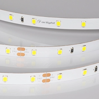 Лента RT-A60-8mm 24V Spring Green (4.8 W/m, IP20, 5m) (Arlight, -)