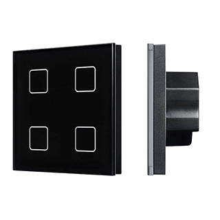 INTELLIGENT ARLIGHT Сенсорная панель DALI-301-11-IN Black (BUS/24V, Backlight) (IARL, IP20 Пластик, 5 лет)