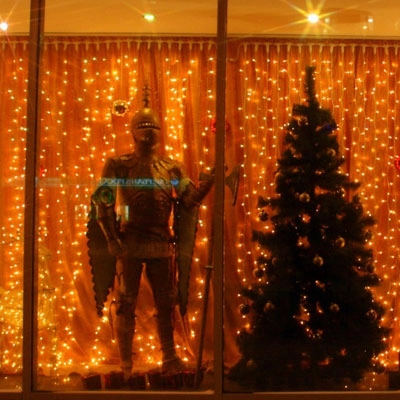 Cветодиодная гирлянда занавес LC-5324 BS 2х5 м 1272 LED IP54 красный