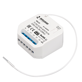 INTELLIGENT ARLIGHT Релейный модуль TY-702-72-WTI-WTO-PS-IN (230V, 2x5A, ZB, 433Mhz) (IARL, IP20 Пластик, 3 года)