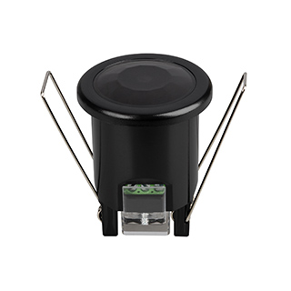 Датчик движения NAVE-PIR-BUILT-R50-400W-BK (230V, 1.7A, MINI, IP20) (Arlight, Пластик, 5 лет)