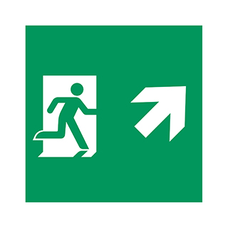 Пиктограмма EMGP-MARK-MA-RUP (Человек, Вверх-Вправо) (Arlight, Пластик)