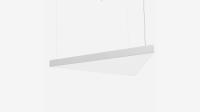 Подвесной светильник треугольный белый SILED TRIGON 500х430х100 (14 Вт)
