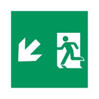 Пиктограмма EMGP-MARK-MA-LDOWN (Человек, Вниз-Влево) (Arlight, Пластик)
