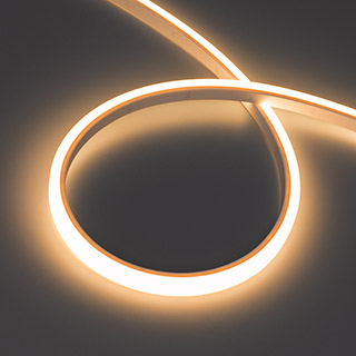 Лента герметичная WAVE-TOP-PU-A144-10x10mm 24V Warm2700 (5 W/m, IP68, 3m, wire x1) (Arlight, Вывод боковой, 3 года)