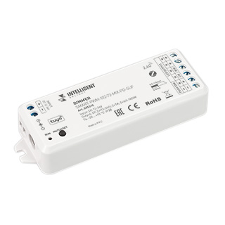 INTELLIGENT ARLIGHT Диммер SMART-PWM-102-72-MIX-PD-SUF (12-36V, 2x5A, ZB, 2.4G) (IARL, Пластик)