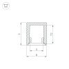 Профиль SL-MINI-8-2000 ANOD BLACK (Arlight, Алюминий)