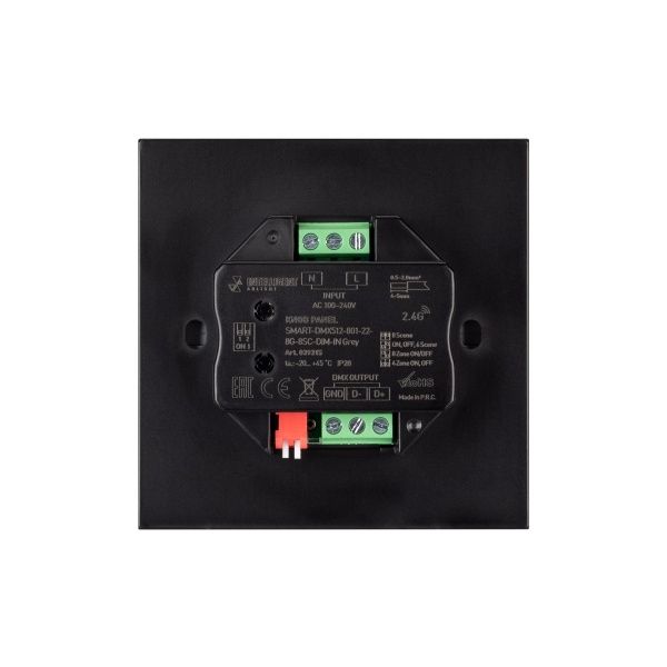 INTELLIGENT ARLIGHT Кнопочная панель SMART-DMX512-801-22-8G-8SC-DIM-IN Grey (230V, 2.4G) (IARL, IP20 Пластик, 5 лет) INTELLIGENT ARLIGHT Кнопочная панель SMART-DMX512-801-22-8G-8SC-DIM-IN Grey (230V, 2.4G) (IARL, IP20 Пластик, 5 лет)