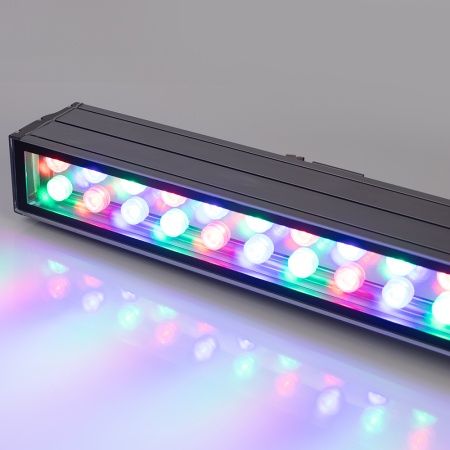 Светодиодный прожектор AR-LINE-1000XL-54W-24V RGB (Grey, 30 deg, DMX512) (Arlight, Закрытый) Светодиодный прожектор AR-LINE-1000XL-54W-24V RGB (Grey, 30 deg, DMX512) (Arlight, Закрытый)