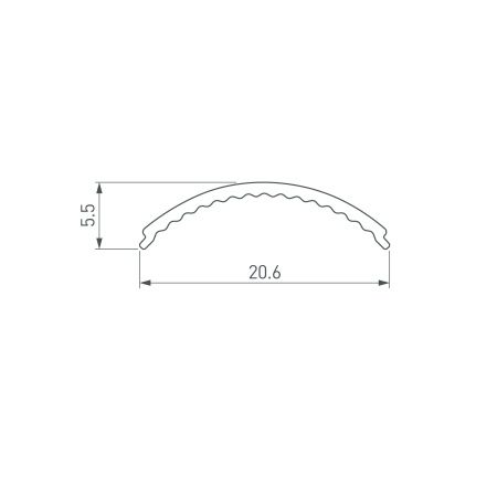 Экран ARH-KANT-H16-2000 Round Opal (Arlight, Пластик)
