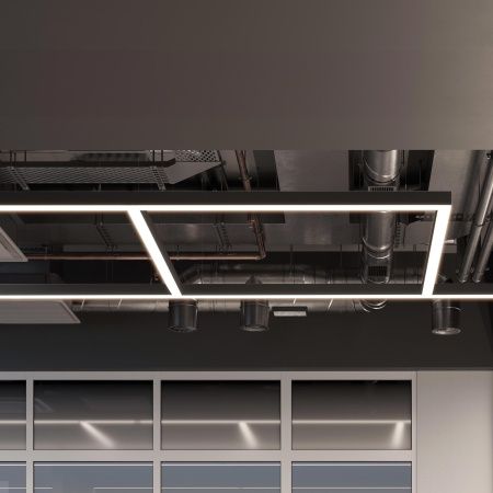 Профиль LINE-6070-3000 ANOD BLACK (Arlight, Алюминий)