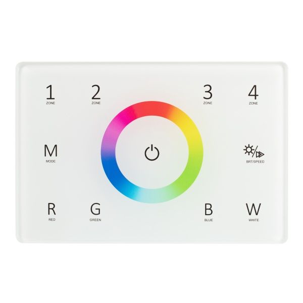 Панель Sens SMART-P85-RGBW White (230V, 4 зоны, 2.4G) (Arlight, IP20 Пластик, 5 лет) Панель Sens SMART-P85-RGBW White (230V, 4 зоны, 2.4G) (Arlight, IP20 Пластик, 5 лет)