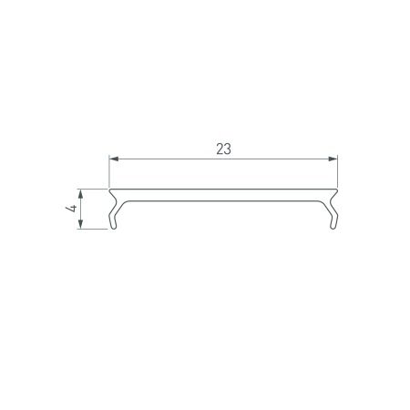 Экран FROST для профиля PLS-LOCK (Arlight, Пластик)