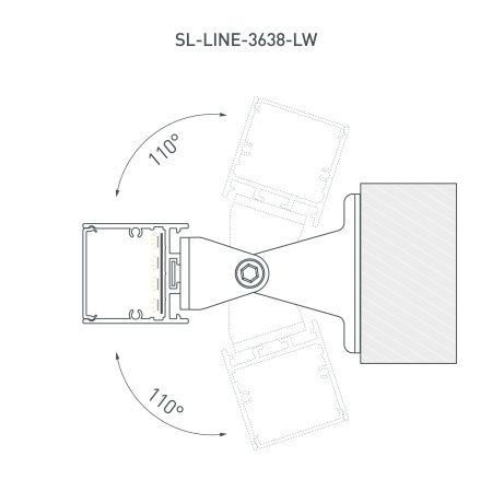 Профиль SL-LINE-3638-LW-2000 ANOD BLACK (Arlight, Алюминий)