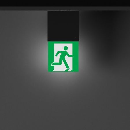 Световой указатель EMG-MARK-M-3H-BK (Arlight, IP40 Металл, 5 лет)