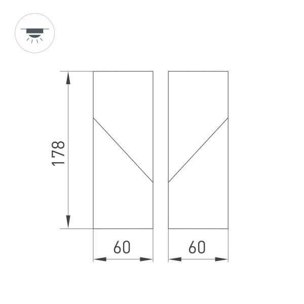 Светильник SP-TWIST-SURFACE-S60x60-12W Day4000 (BK, 30 deg) (Arlight, IP40 Металл, 3 года)