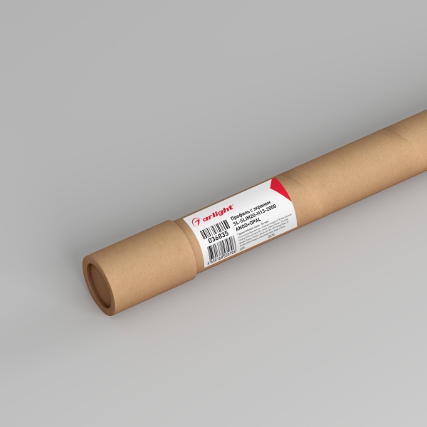 Профиль с экраном SL-SLIM20-H13-2000 ANOD+OPAL (Arlight, Алюминий)