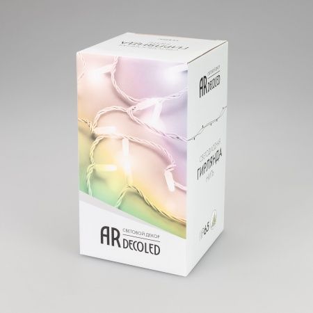 Светодиодная гирлянда ARD-STRING-CLASSIC-20000-CLEAR-200LED-SYNC RGB (230V, 13W) (Ardecoled, IP65)