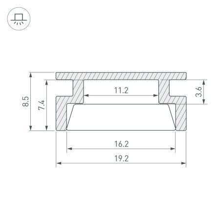 Профиль HR-2000 (Arlight, Алюминий)
