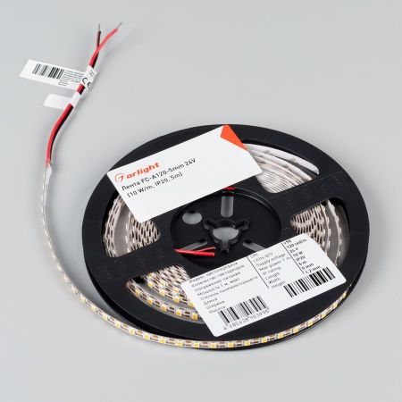 Лента FC-A120-5mm 24V Day4000-CX1 (10 W/m, IP20, 5m) (Arlight, резка 1 светодиод)