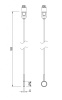 Держатель трека ART-APRIORI-HOLDER-HANG-TUBE-L1500 (GD) (Arlight, IP20 Металл, 3 года)