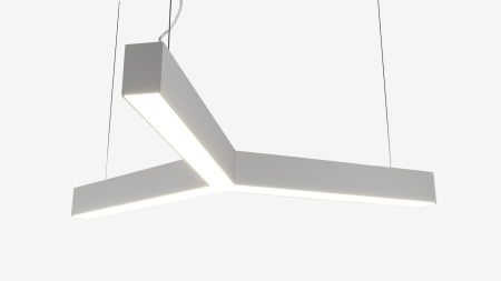 Подвесной Y-образный светильник белый SILED TRIO-STAR-PROF 870х750х50х70 (37 Вт)