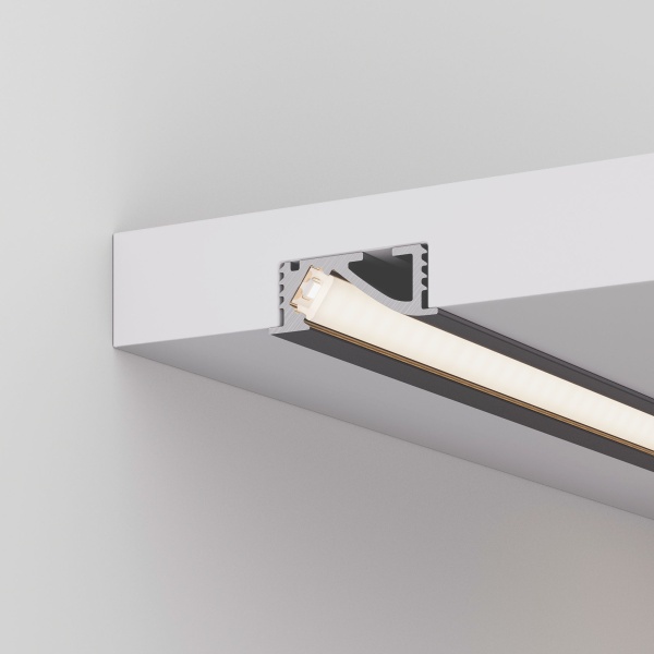 Профиль SL-BEVEL-W21-F-2000 ANOD BLACK (Arlight, Алюминий)