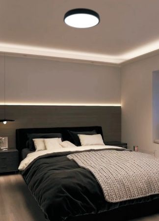 Светильник накладной, LED 18W 4000К IP44, белый, черный, DW2260-1