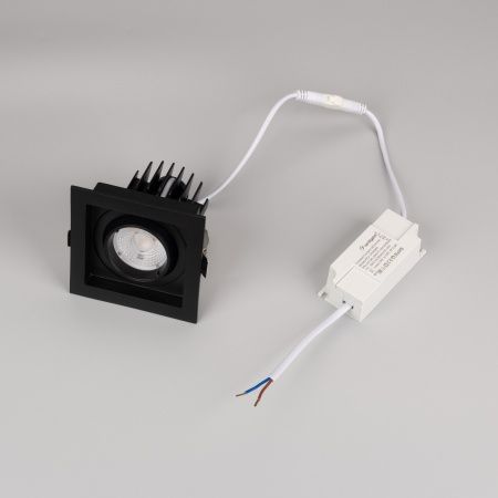 Светильник MS-VORTEX-BUILT-S90x90-12W Day4000 (BK-BK, 40 deg, 230V) (Arlight, IP20 Металл, 5 лет)