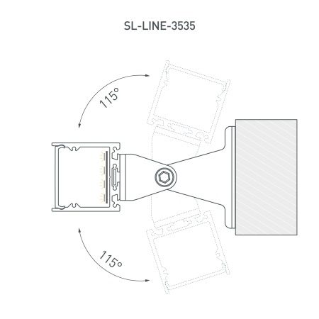 Профиль SL-LINE-3535-2000 ANOD (Arlight, Алюминий)