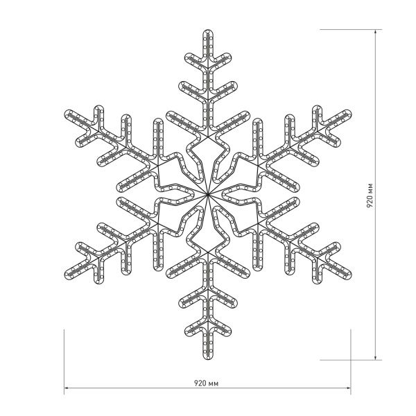 Фигура ARD-SNOWFLAKE-M3-920x920-432LED White (230V, 27W) (Ardecoled, IP65) Фигура ARD-SNOWFLAKE-M3-920x920-432LED White (230V, 27W) (Ardecoled, IP65)